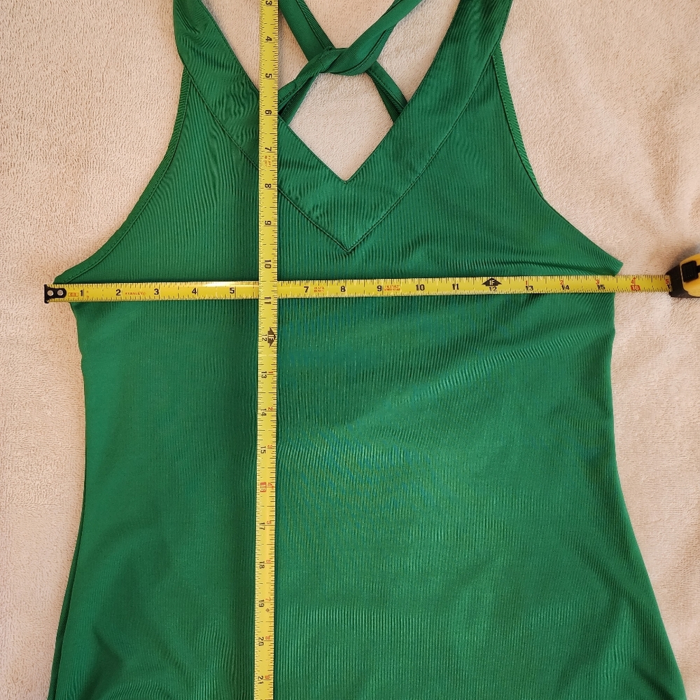 Kiava Green Athletic Top Yoga Workout Small